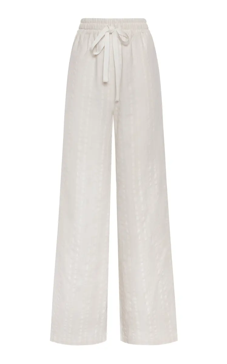 ANDRES OTALORA Tamu Mia Mid-Rise Cotton-Jacquard Wide-Leg Pants | Thumbnail 3 ANDRES OTALORA Tamu Mia Mid-Rise Cotton-Jacquard Wide-Leg Pants | Thumbnail 3