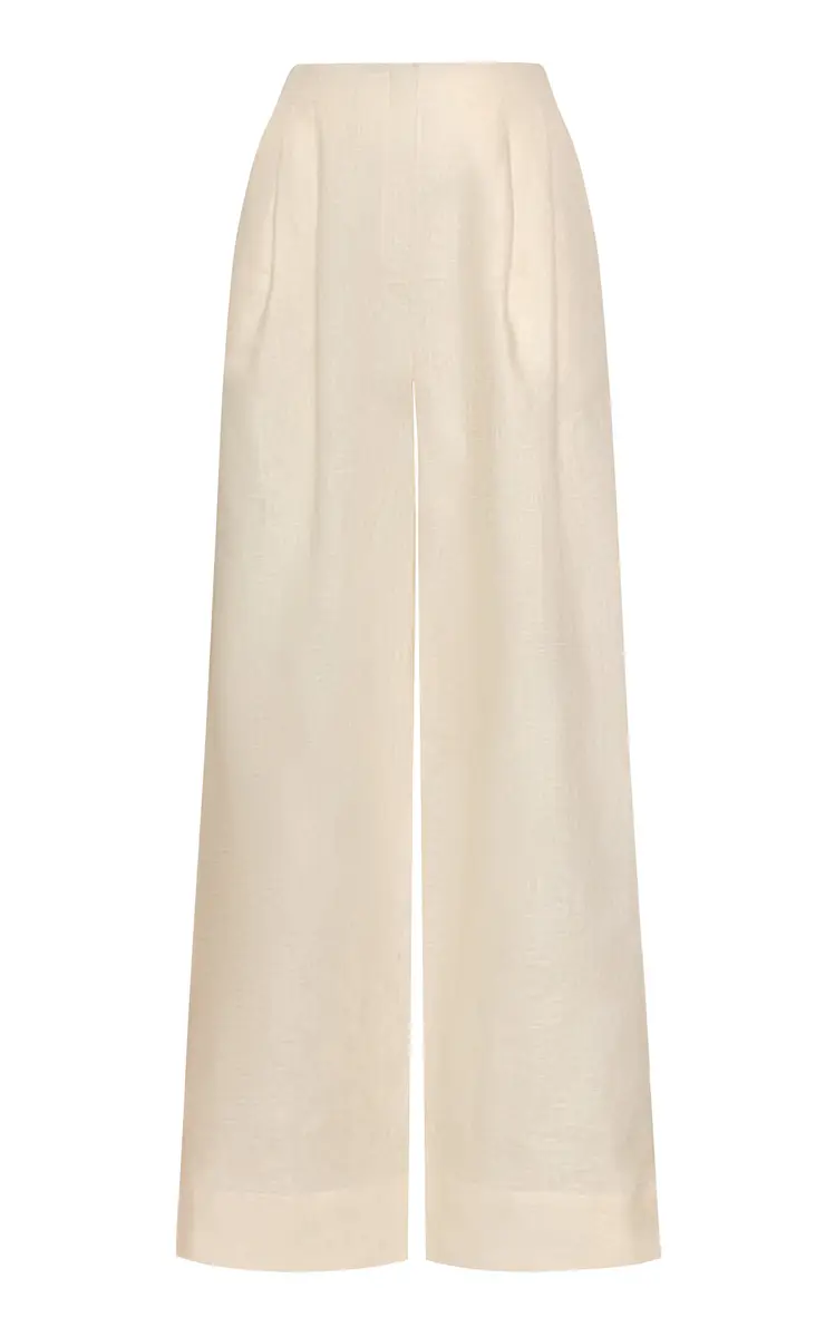 ANDRES OTALORA Ancestra High-Rise Linen Wide-Leg Pants | Image 1 ANDRES OTALORA Ancestra High-Rise Linen Wide-Leg Pants | Image 1