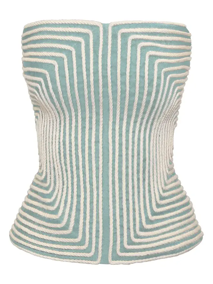 Nyota Alma Embroidered Linen Top
