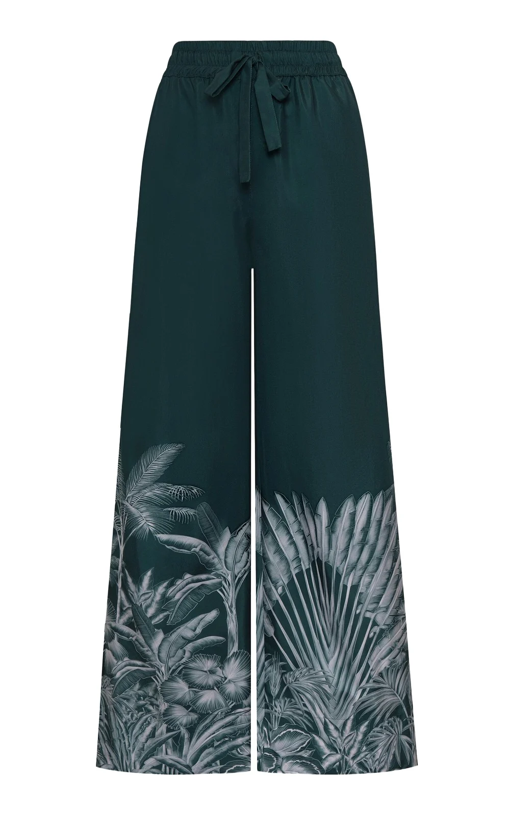 Tamu Mia Printed Crepe De Chine Wide-Leg Pants Tamu Mia Printed Crepe De Chine Wide-Leg Pants