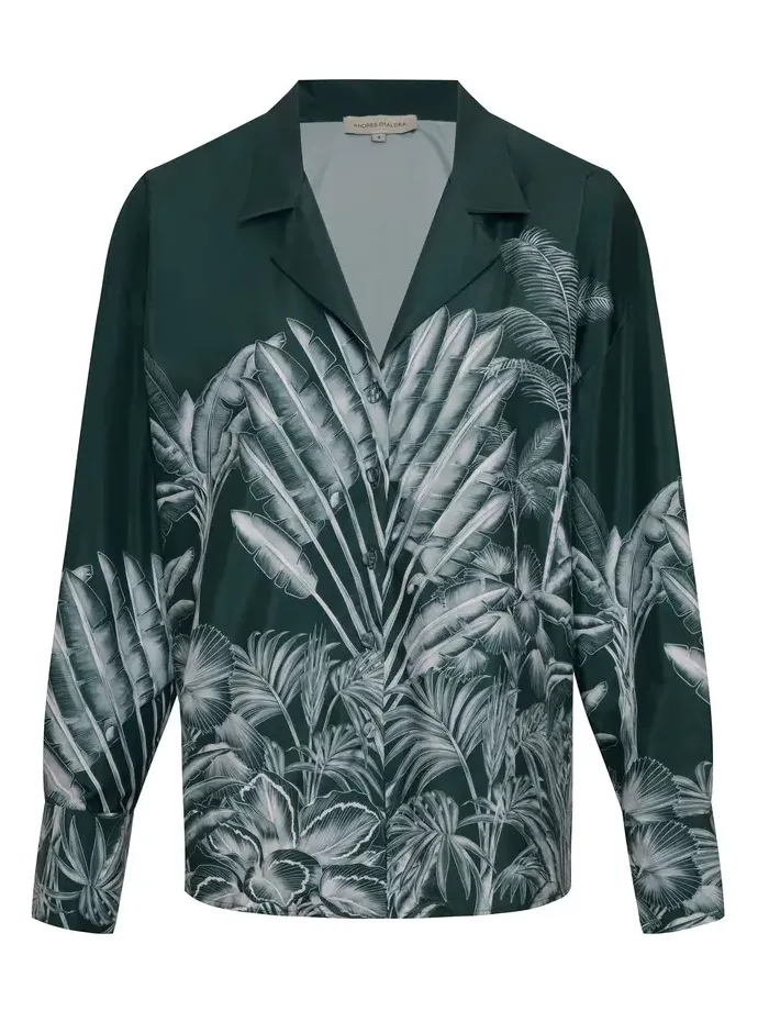 Oasis Printed Crepe De Chine Blouse Oasis Printed Crepe De Chine Blouse
