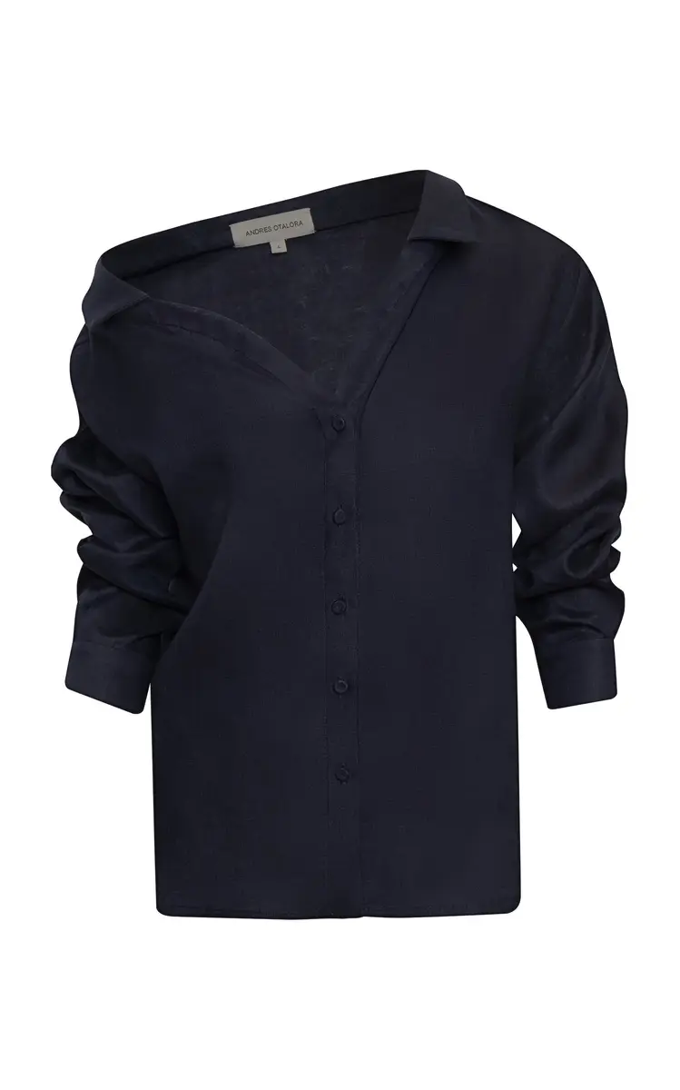 ANDRES OTALORA Sefara Relaxed Linen Blouse | Thumbnail 2