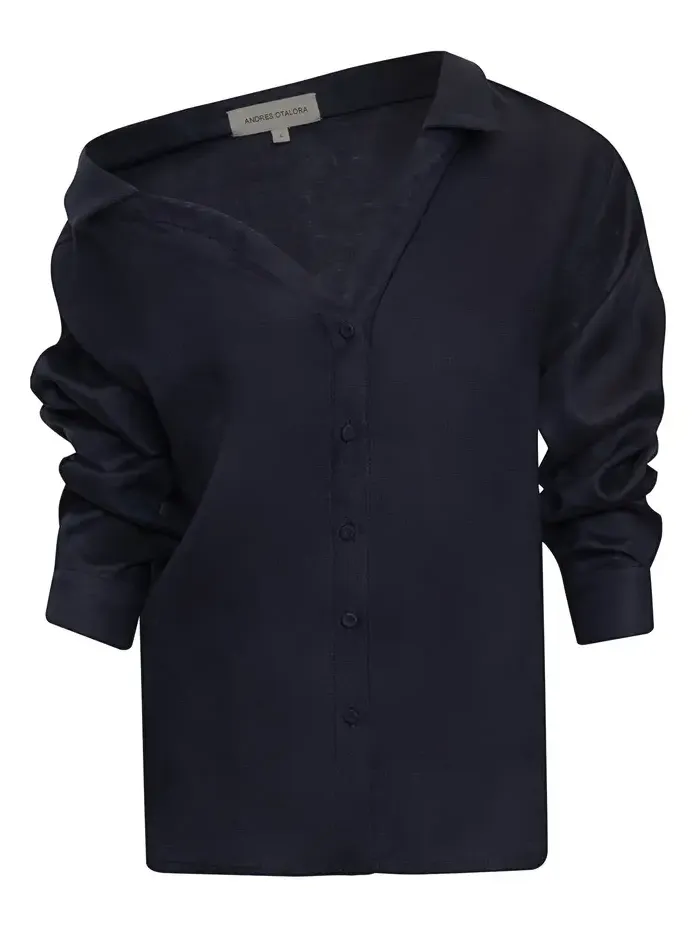 Sefara Relaxed Linen Blouse Sefara Relaxed Linen Blouse