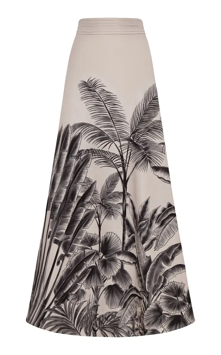 ANDRES OTALORA Ayoka Printed Stretch-Cotton Maxi Skirt | Thumbnail 3