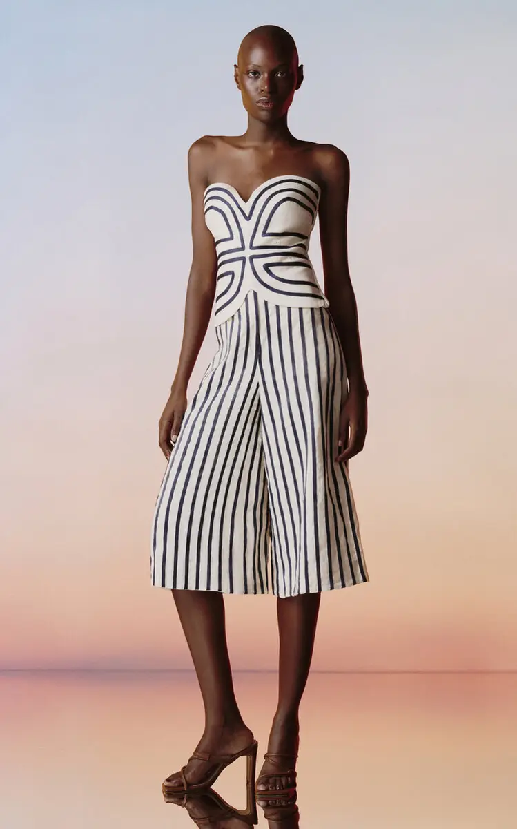 ANDRES OTALORA Serengeti Embroidered Linen-Blend Top | Image 1 ANDRES OTALORA Serengeti Embroidered Linen-Blend Top | Image 1