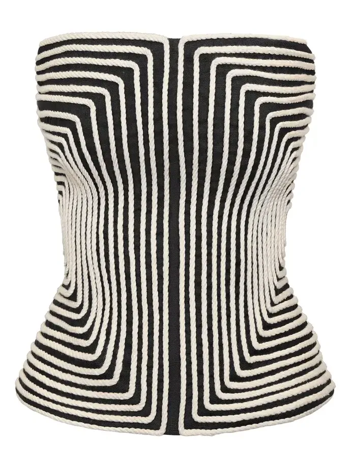 Nyota Alma Embroidered Linen Top Nyota Alma Embroidered Linen Top