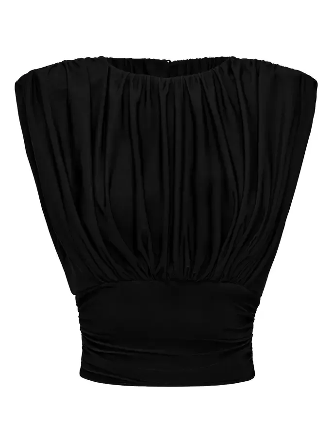 Tan Lejos Draped Top