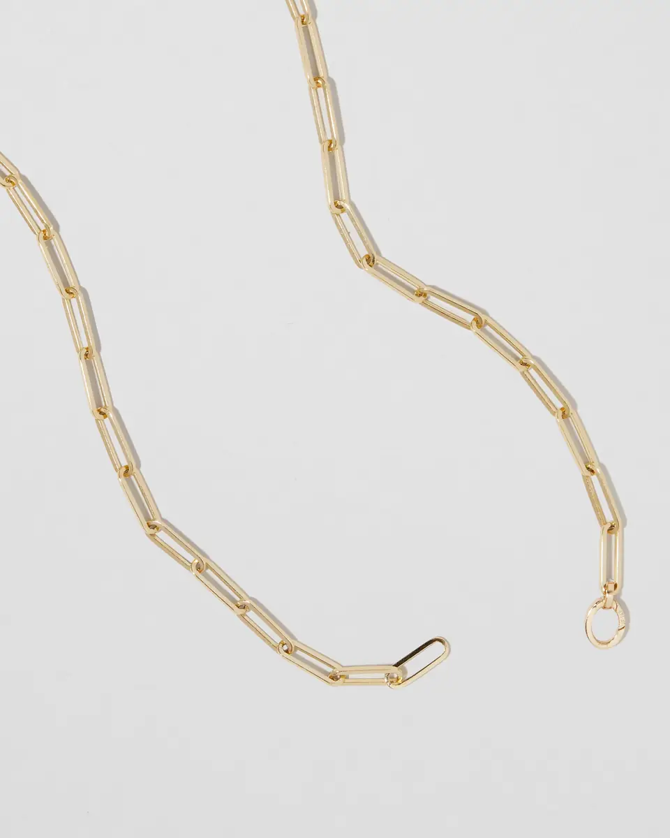 Jennifer Fisher Jennifer Fisher Long Link Chain in 18K Yellow Gold 18K Yellow Gold / | Thumbnail 2