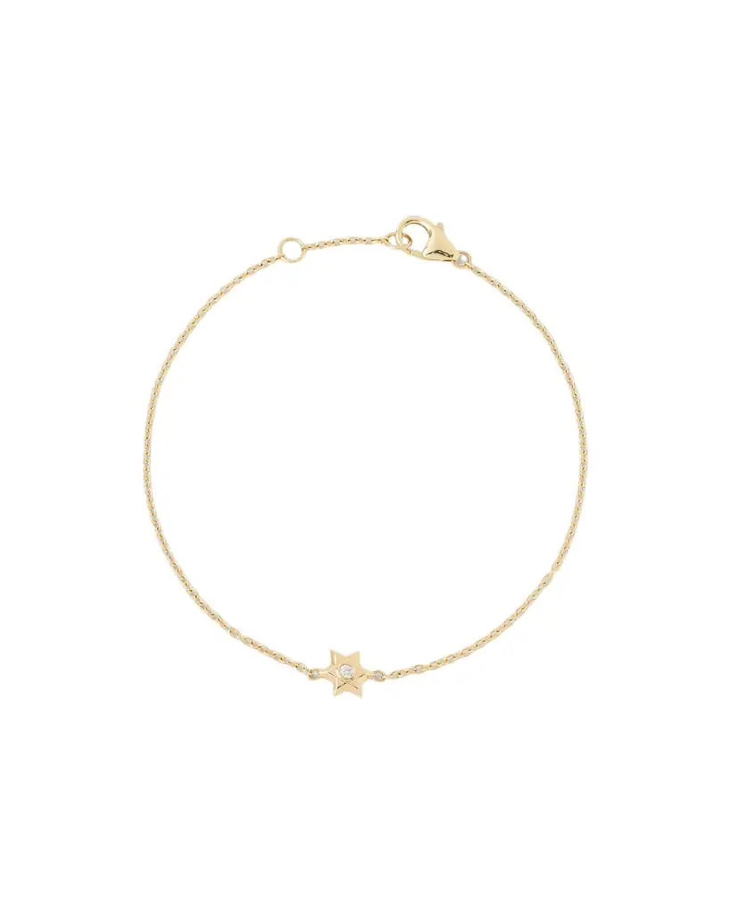 Jennifer Fisher Jennifer Fisher Star Of David Bracelet 14K Yellow Gold
