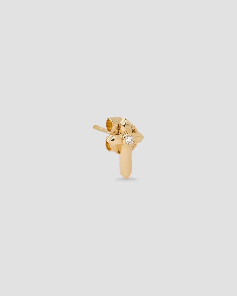 Jennifer Fisher Jennifer Fisher Cross Stud 14K Yellow Gold | Thumbnail 2 Jennifer Fisher Jennifer Fisher Cross Stud 14K Yellow Gold | Thumbnail 2