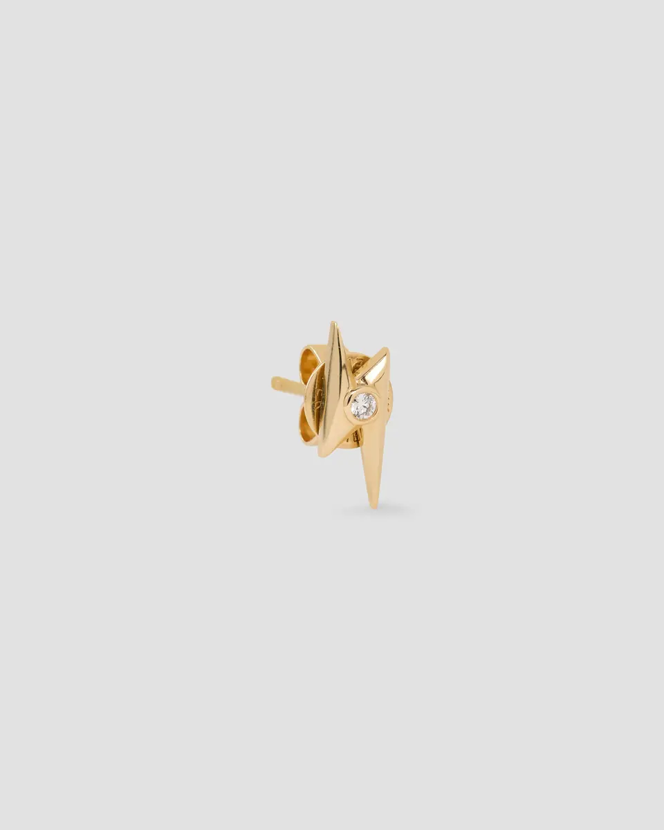 Jennifer Fisher Jennifer Fisher Lightning Bolt Stud 14K Yellow Gold | Thumbnail 2