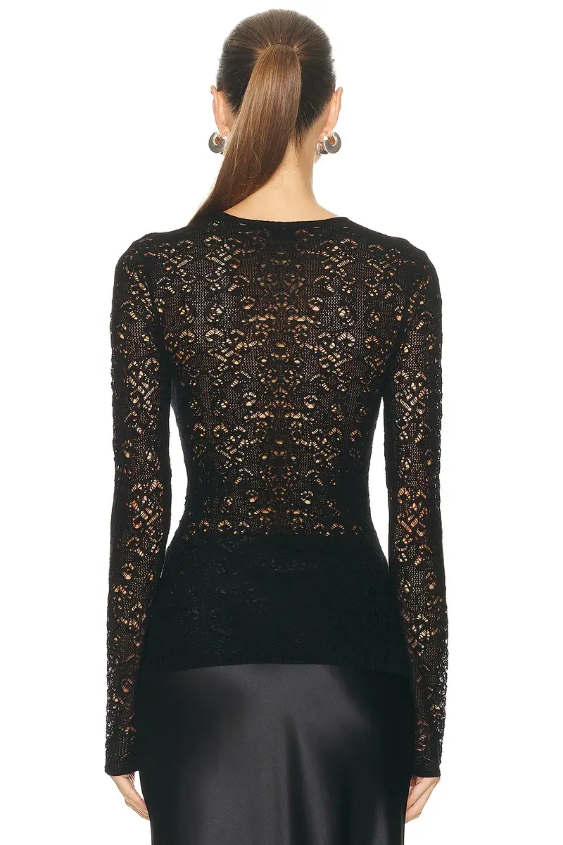 Gabriela Hearst Evander Crew Neck Top | Thumbnail 3 Gabriela Hearst Evander Crew Neck Top | Thumbnail 3