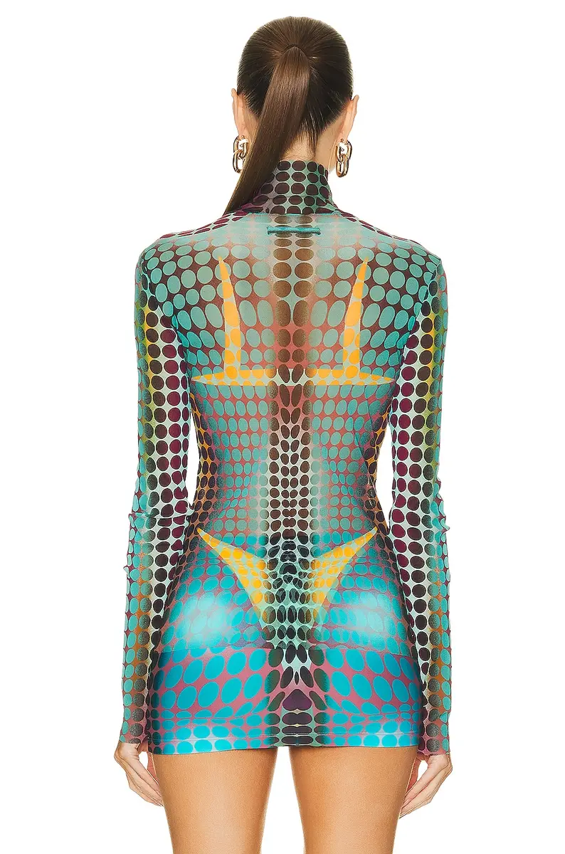 Jean Paul Gaultier High Neck Long Sleeve Top | Thumbnail 3 Jean Paul Gaultier High Neck Long Sleeve Top | Thumbnail 3