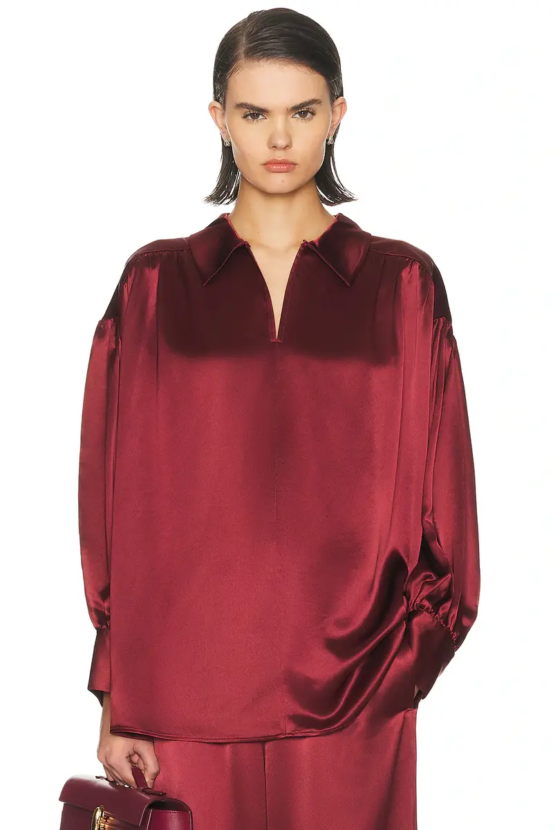 By Malene Birger Leonora Satin Blouse | Image 1 By Malene Birger Leonora Satin Blouse | Image 1