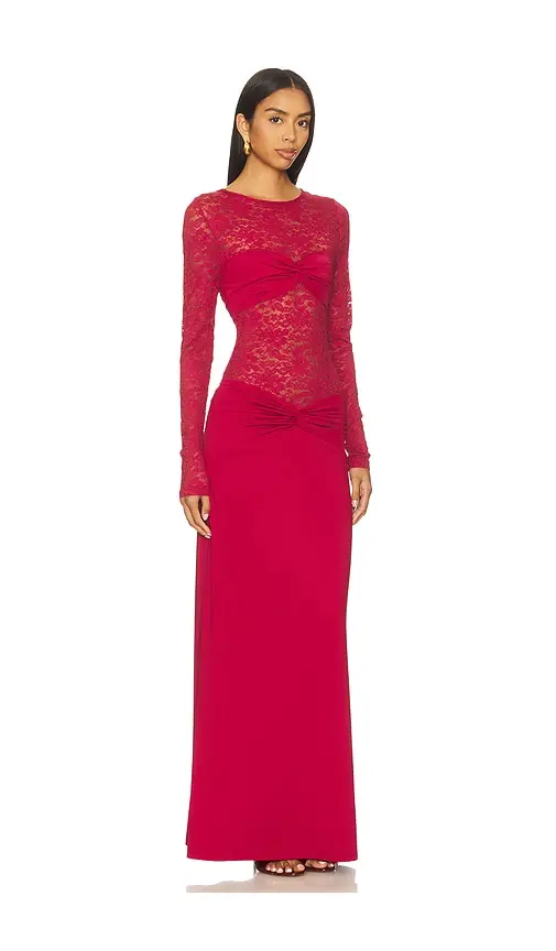 Runaway The Label Larna Lace Long Sleeve Maxi Dress | Thumbnail 2