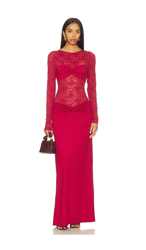 Runaway The Label Larna Lace Long Sleeve Maxi Dress | Image 1 Runaway The Label Larna Lace Long Sleeve Maxi Dress | Image 1