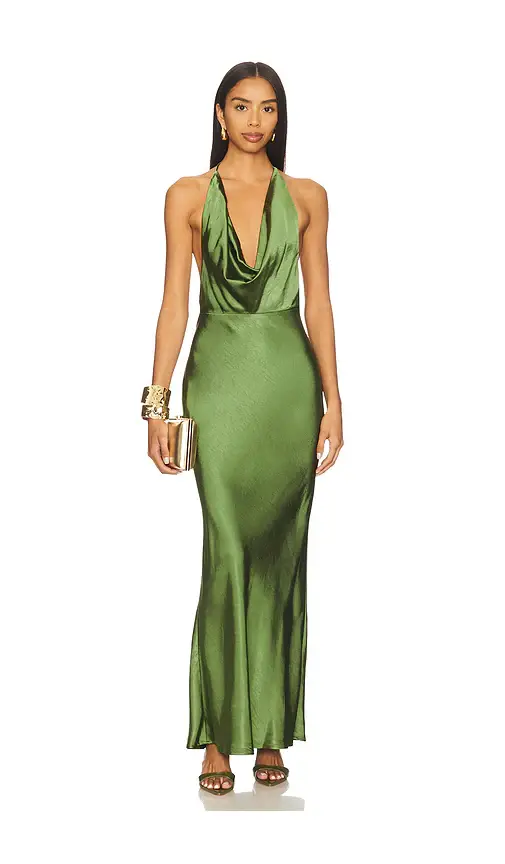 Runaway The Label Posey Low Plunge Maxi Dress