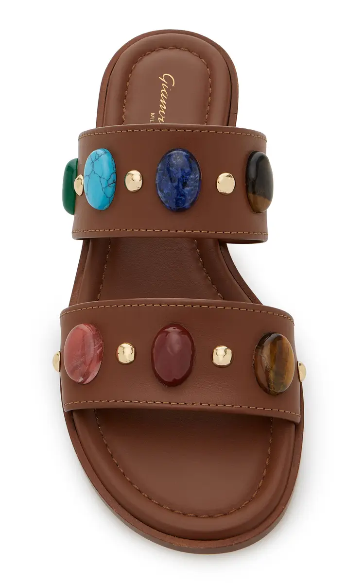 Gianvito Rossi Pasha Leather Sandals | Thumbnail 3