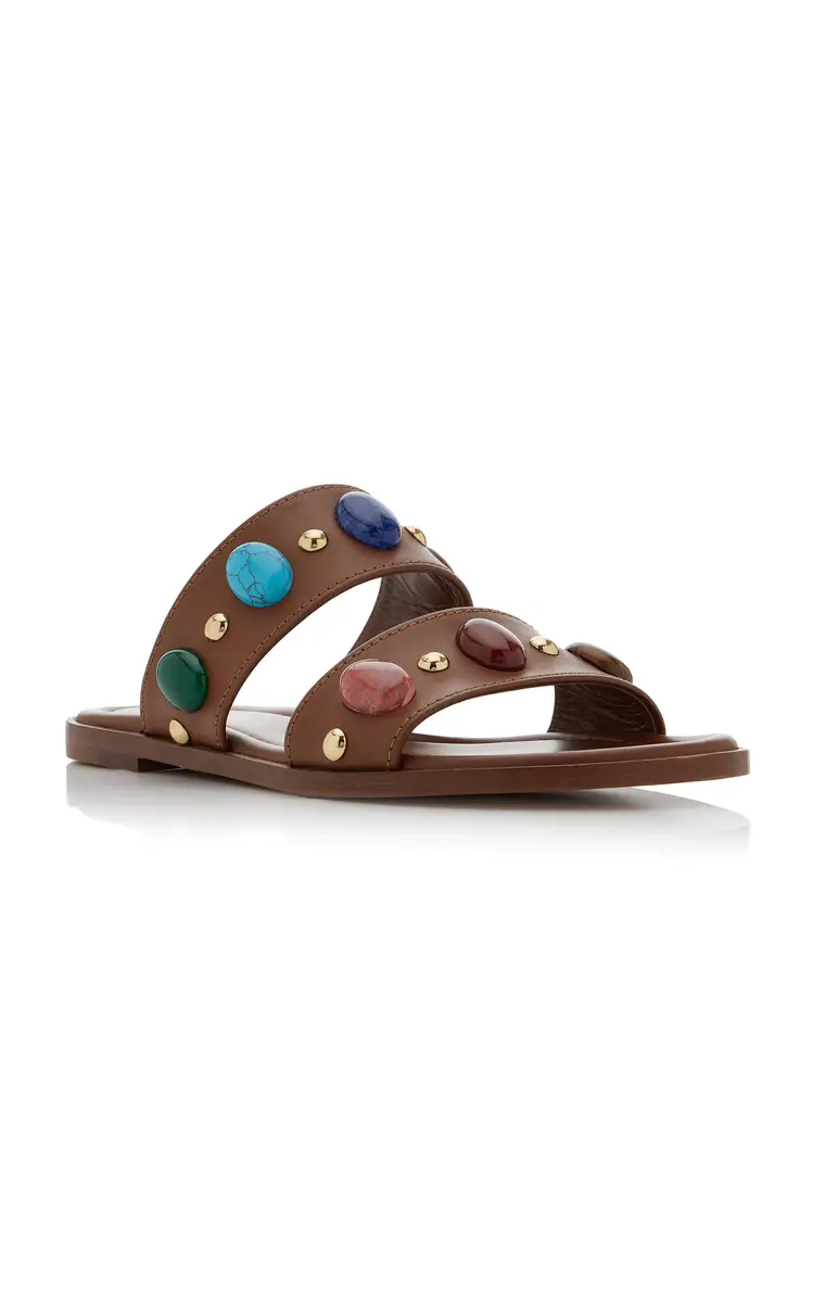 Gianvito Rossi Pasha Leather Sandals | Thumbnail 4
