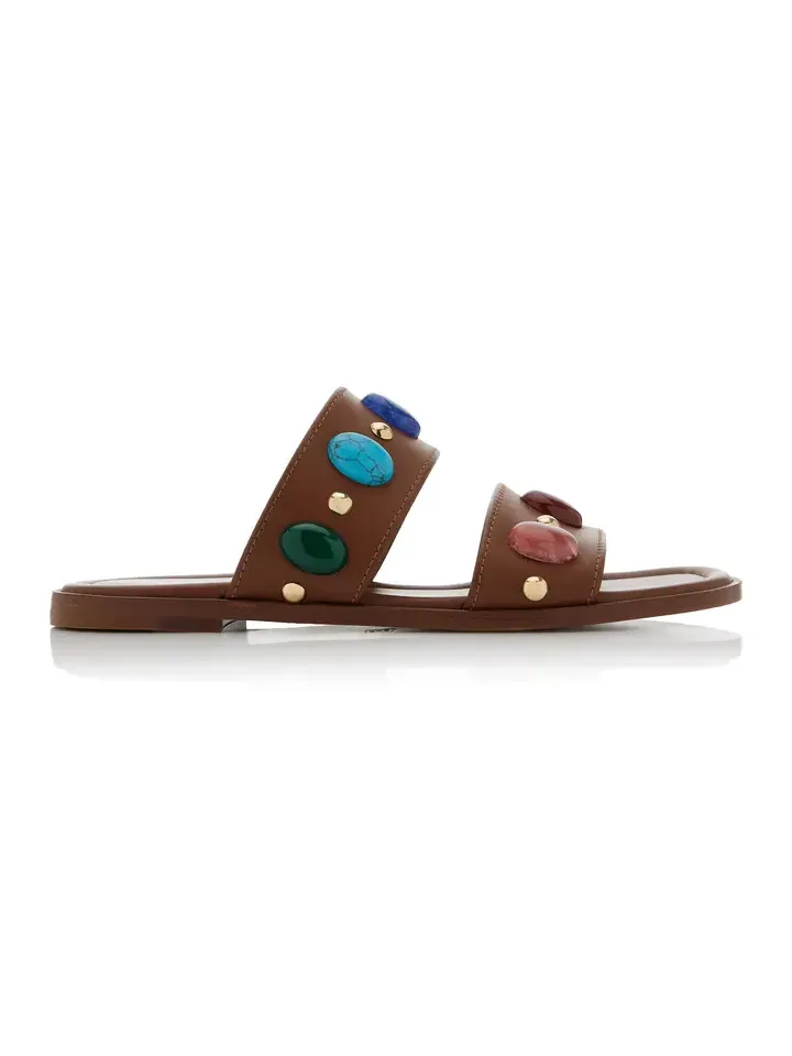 Gianvito Rossi Pasha Leather Sandals