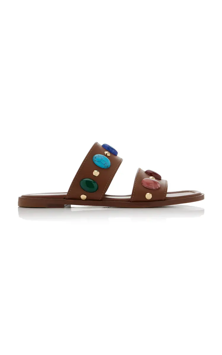Gianvito Rossi Pasha Leather Sandals | Image 1 Gianvito Rossi Pasha Leather Sandals | Image 1