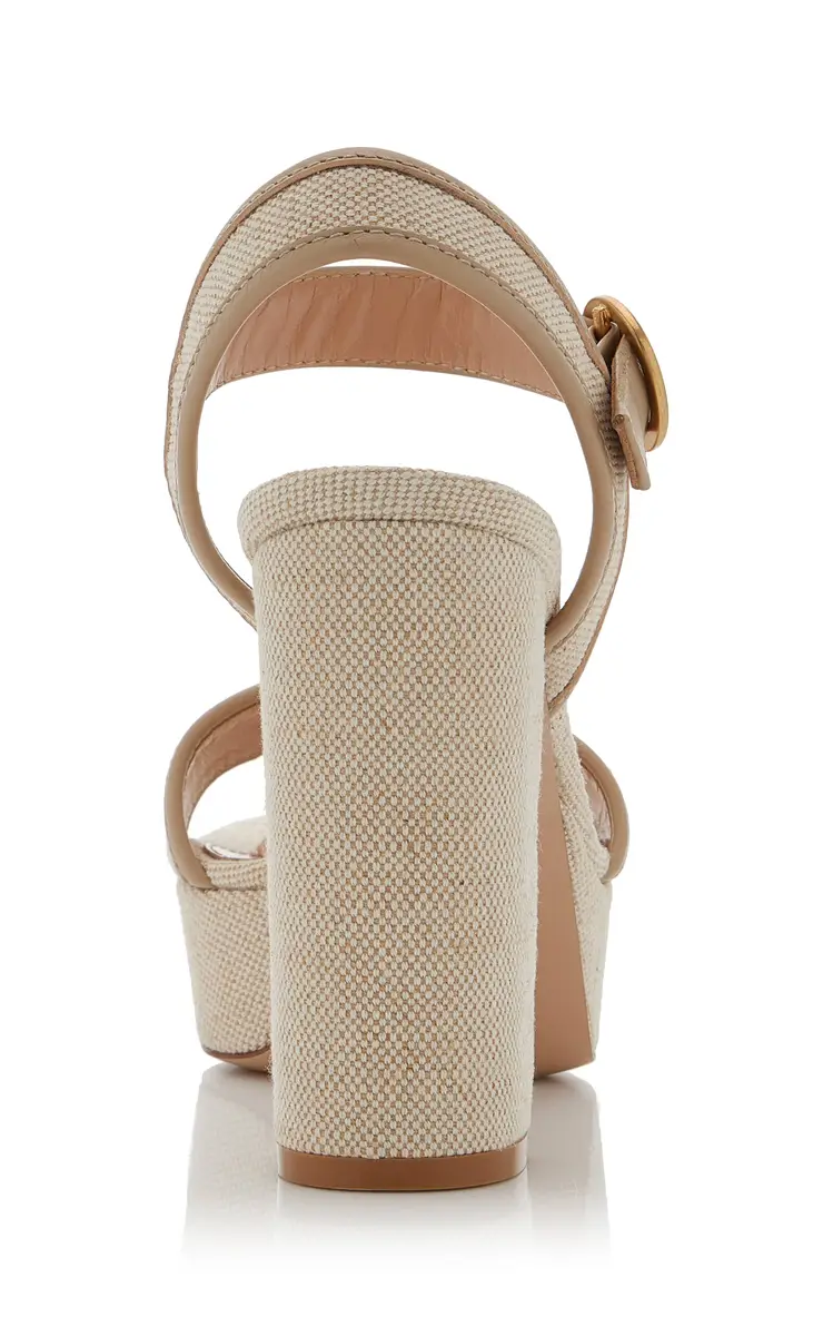 Gianvito Rossi Milos Canvas Platform Sandals | Thumbnail 5 Gianvito Rossi Milos Canvas Platform Sandals | Thumbnail 5