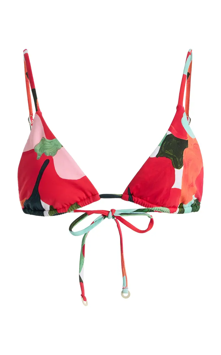 Zulu & Zephyr Floral Triangle Bikini Top | Thumbnail 5