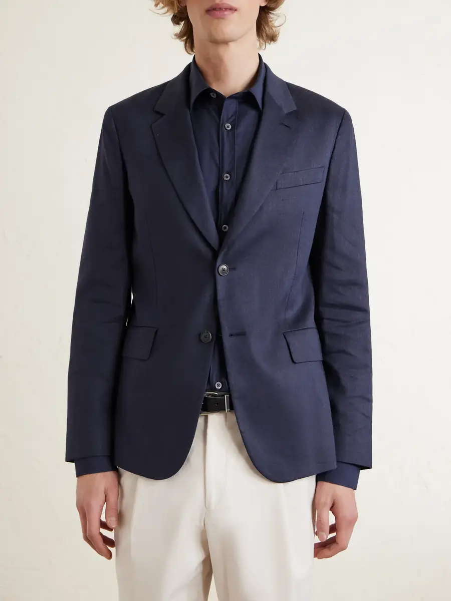 Paul Smith Slim-Fit Linen and Virgin Wool-Blend Suit Jacket - Men | Thumbnail 3 Paul Smith Slim-Fit Linen and Virgin Wool-Blend Suit Jacket - Men | Thumbnail 3