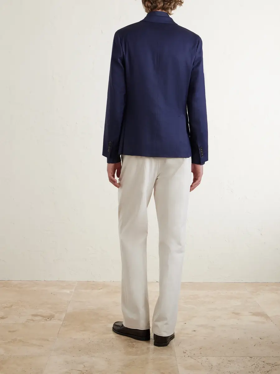 Paul Smith Slim-Fit Linen and Virgin Wool-Blend Suit Jacket - Men | Thumbnail 4 Paul Smith Slim-Fit Linen and Virgin Wool-Blend Suit Jacket - Men | Thumbnail 4