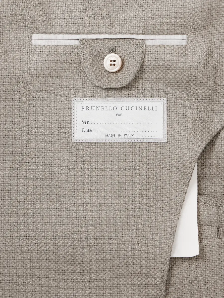 Brunello Cucinelli Silk, Linen and Wool-Blend Blazer - Men | Thumbnail 5 Brunello Cucinelli Silk, Linen and Wool-Blend Blazer - Men | Thumbnail 5
