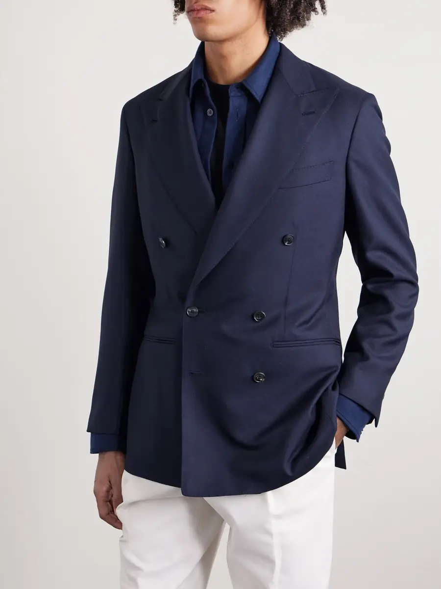 Saman Amel Double-Breasted Wool Suit Jacket - Men | Thumbnail 3
