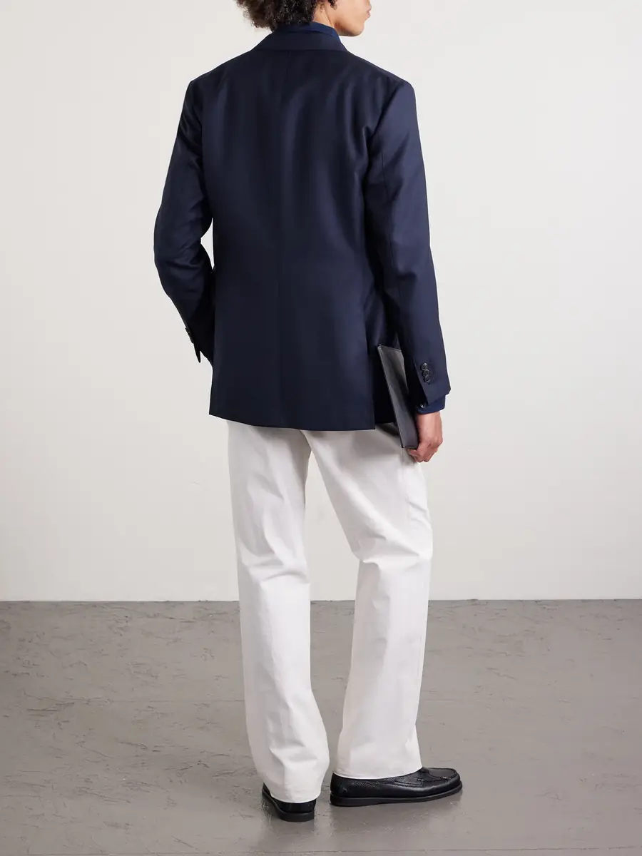 Saman Amel Double-Breasted Wool Suit Jacket - Men | Thumbnail 4