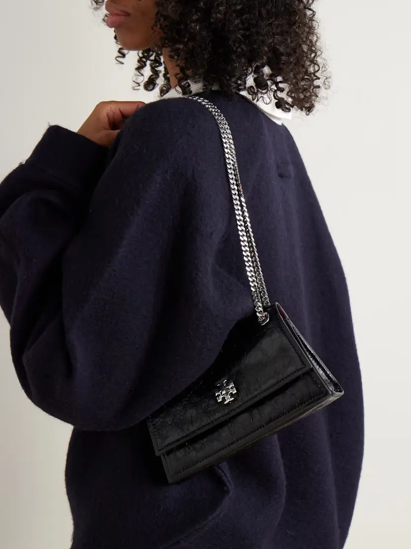 Tory Burch Kira Turnlock Mini Crinkled-leather Shoulder Bag | Thumbnail 2 Tory Burch Kira Turnlock Mini Crinkled-leather Shoulder Bag | Thumbnail 2