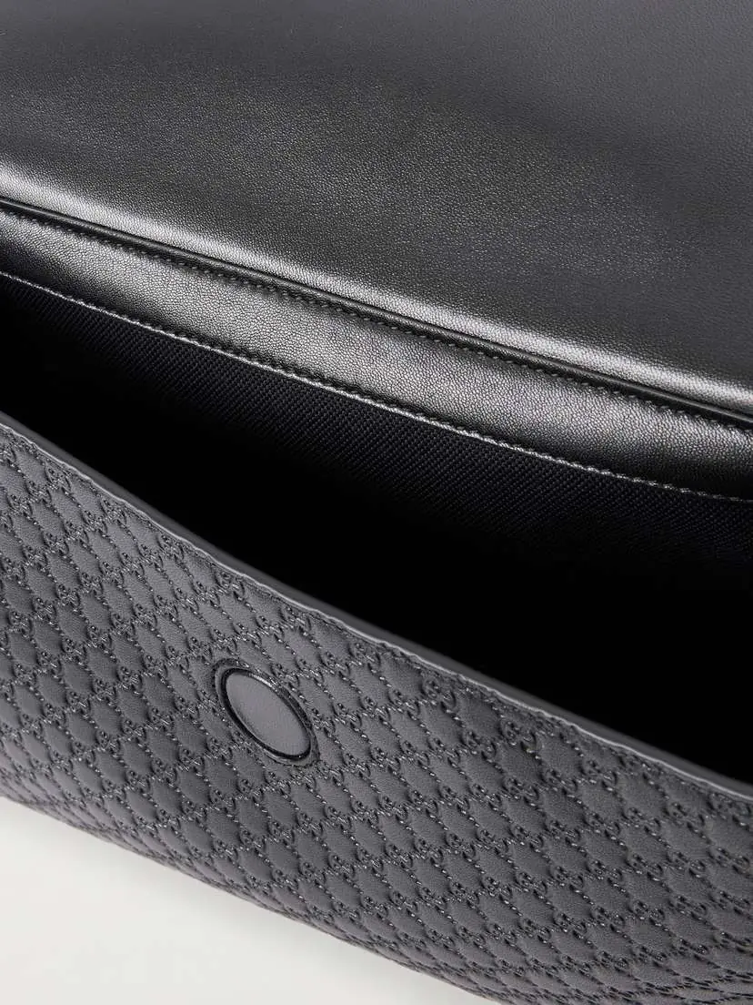Gucci Chain-detailed Logo-debossed Leather Shoulder Bag | Thumbnail 6 Gucci Chain-detailed Logo-debossed Leather Shoulder Bag | Thumbnail 6