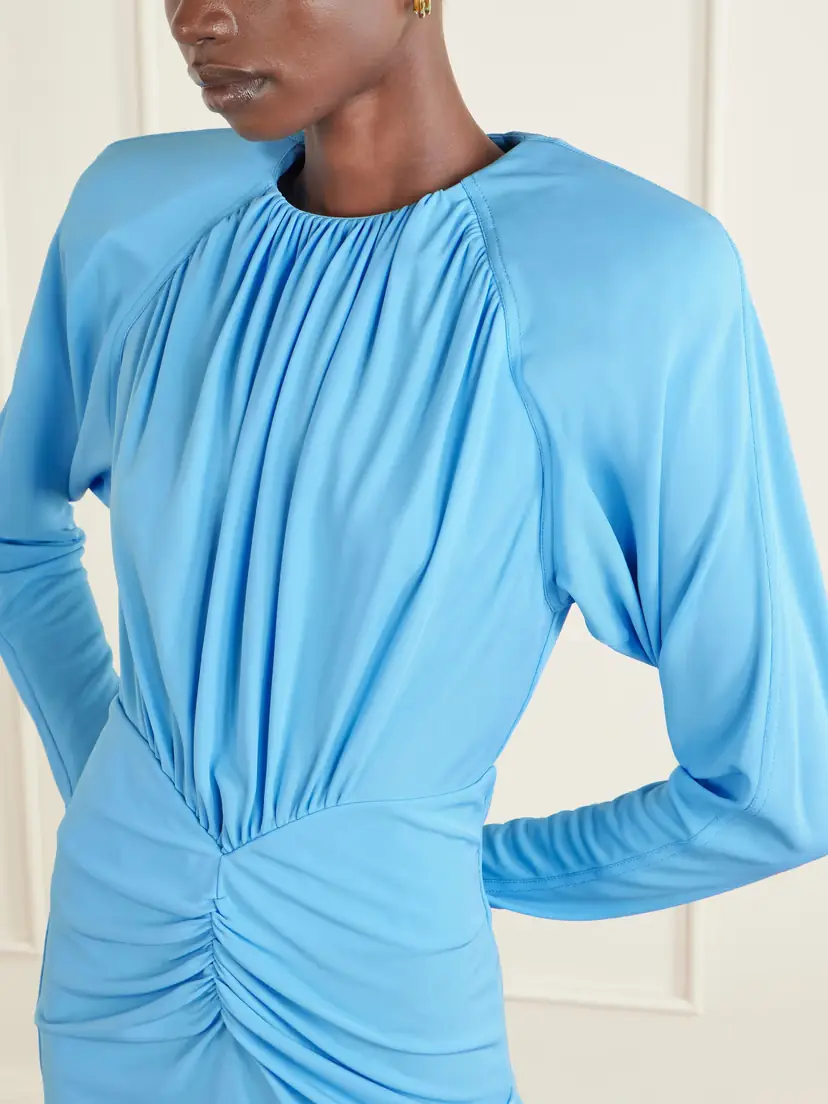 Stella McCartney Ruched Jersey Mini Dress | Thumbnail 4