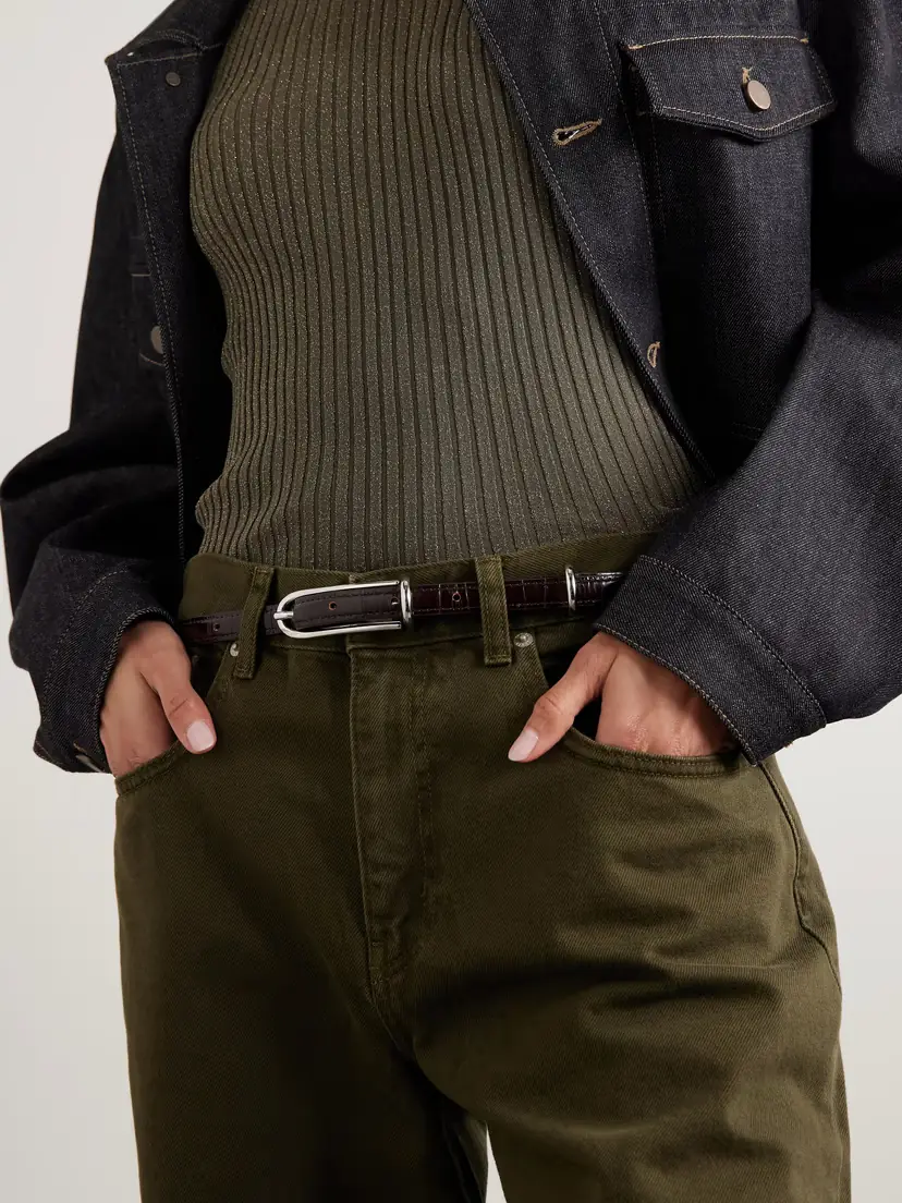 Liffner Three Keeper Croc-effect Leather Belt | Thumbnail 2 Liffner Three Keeper Croc-effect Leather Belt | Thumbnail 2