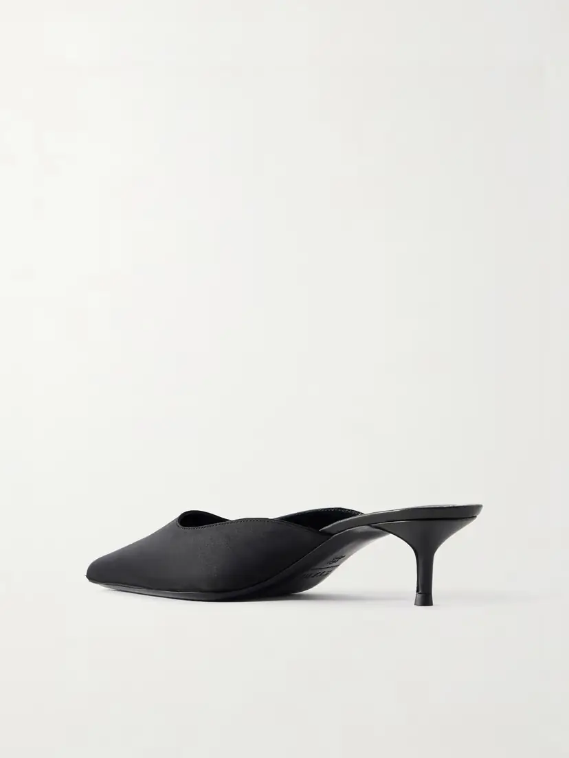 Staud Sebastian Satin Mules | Thumbnail 3 Staud Sebastian Satin Mules | Thumbnail 3