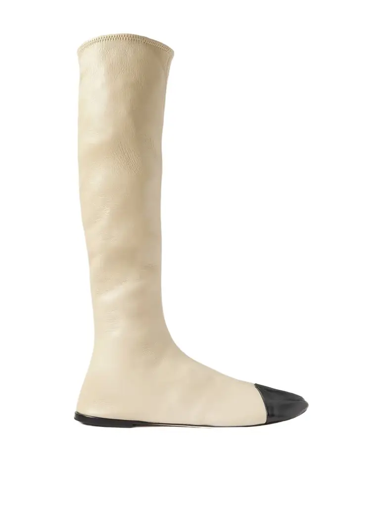 CHRISTEN Tabi Stretch-leather Knee Boots | Image 1 CHRISTEN Tabi Stretch-leather Knee Boots | Image 1