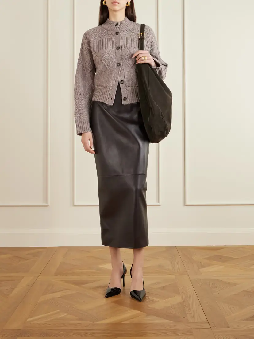 Altuzarra Amory Cropped Cable-knit Wool-blend Cardigan | Thumbnail 2