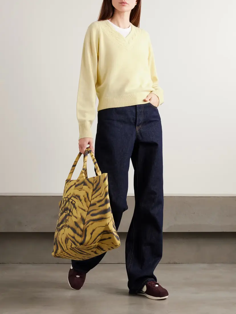 Guest In Residence The Varsity Cable-knit Cashmere Sweater | Thumbnail 2