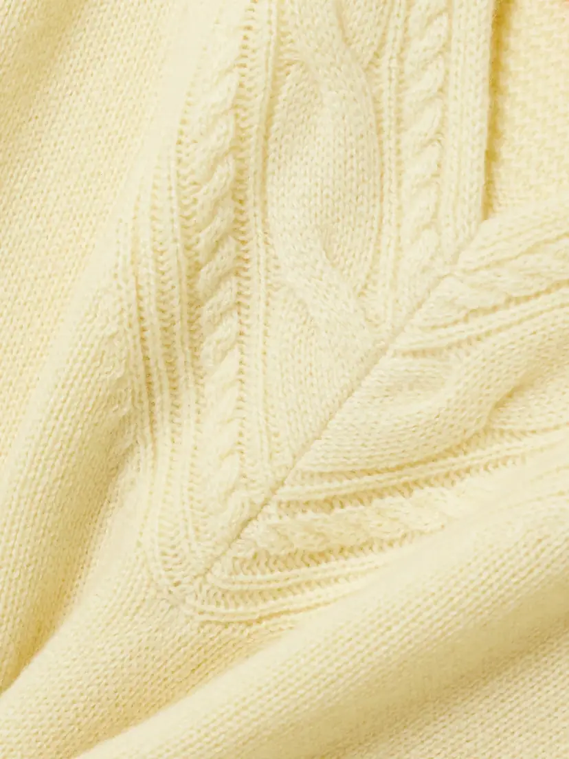 Guest In Residence The Varsity Cable-knit Cashmere Sweater | Thumbnail 4