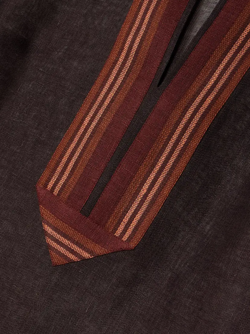 Tory Burch Striped Linen Tunic | Thumbnail 4