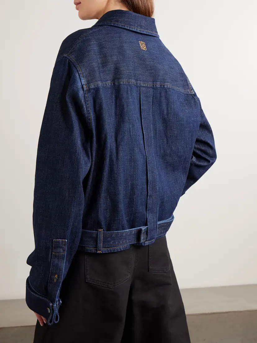Loewe Belted Asymmetric Draped Denim Shirt | Thumbnail 4 Loewe Belted Asymmetric Draped Denim Shirt | Thumbnail 4