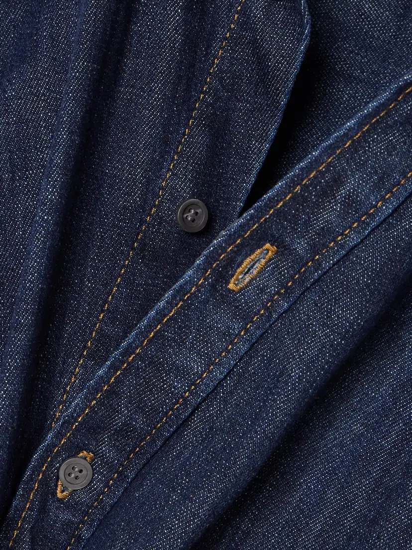 Loewe Belted Asymmetric Draped Denim Shirt | Thumbnail 5 Loewe Belted Asymmetric Draped Denim Shirt | Thumbnail 5