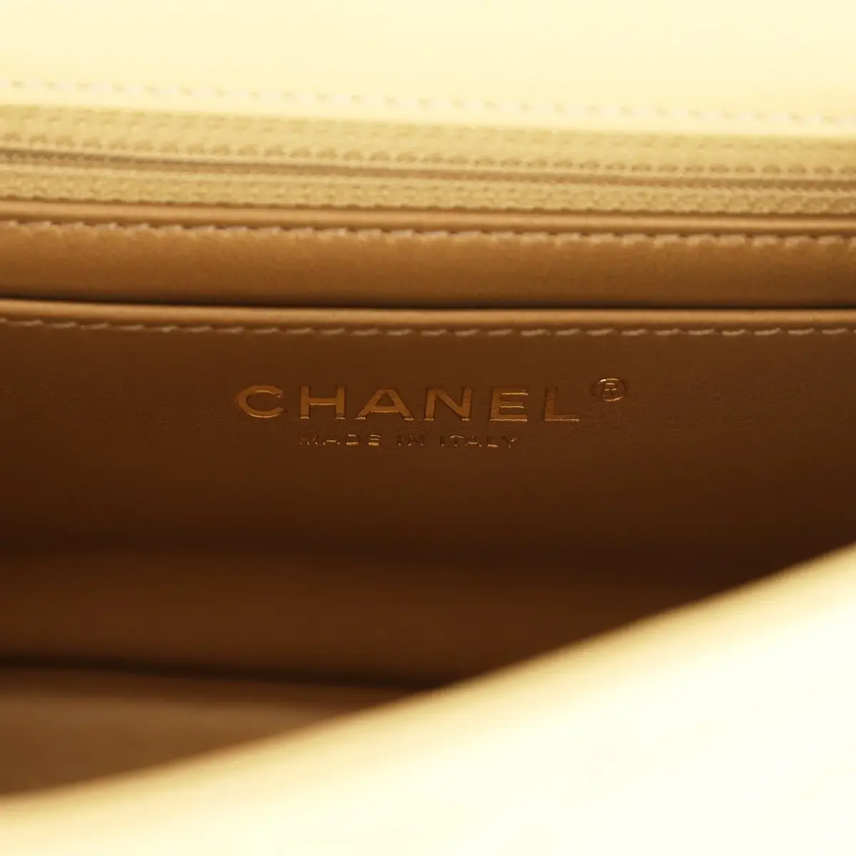 Chanel PENDING AUTH DONT LIST Pre-owned Chanel Mini Pearl Crush Square Flap Bag Yellow Lambskin Brushed Gold Hardware | Thumbnail 10 Chanel PENDING AUTH DONT LIST Pre-owned Chanel Mini Pearl Crush Square Flap Bag Yellow Lambskin Brushed Gold Hardware | Thumbnail 10