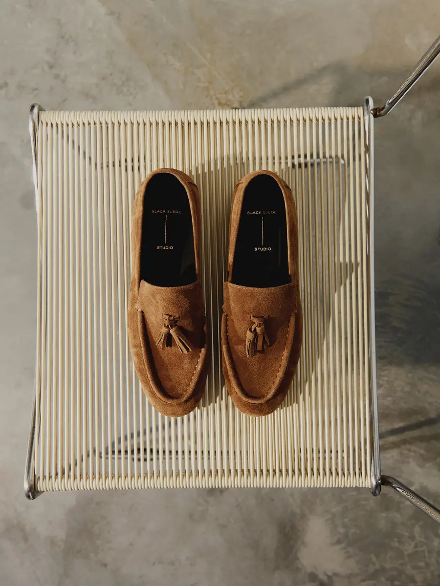 Black Suede Studio Finn Loafers | Thumbnail 2