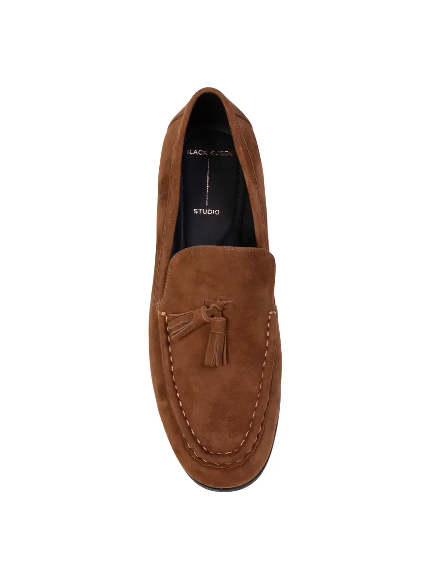 Black Suede Studio Finn Loafers | Thumbnail 4