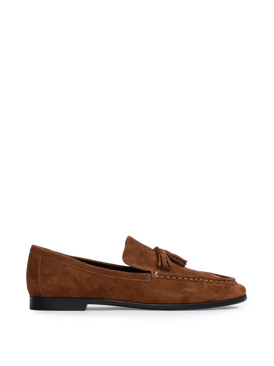 Black Suede Studio Finn Loafers | Image 1 Black Suede Studio Finn Loafers | Image 1