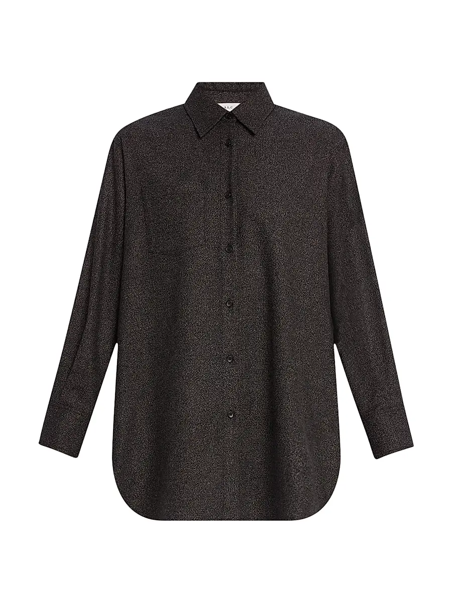 A.L.C. Women's Spence Button-Front Tunic - Dark Brown | Image 1 A.L.C. Women's Spence Button-Front Tunic - Dark Brown | Image 1