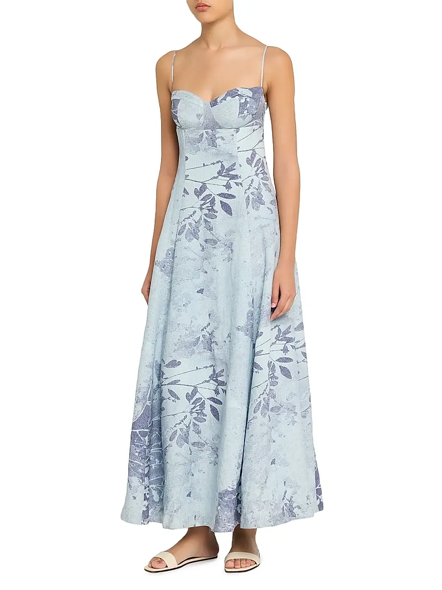 Simkhai Women's Rudie Floral Bustier Maxi Dress | Thumbnail 3